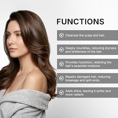 Karseell Argan Oil Shampoo Extract Moisturizing Deep Repair Smooth Shampoo for Dry and Damaged Hair 16.9Oz 500ml