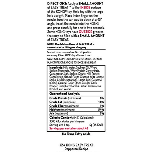 image for KONG Easy Treat Pepperoni - Spreadable Dog Treat Paste for Lick Mats -
