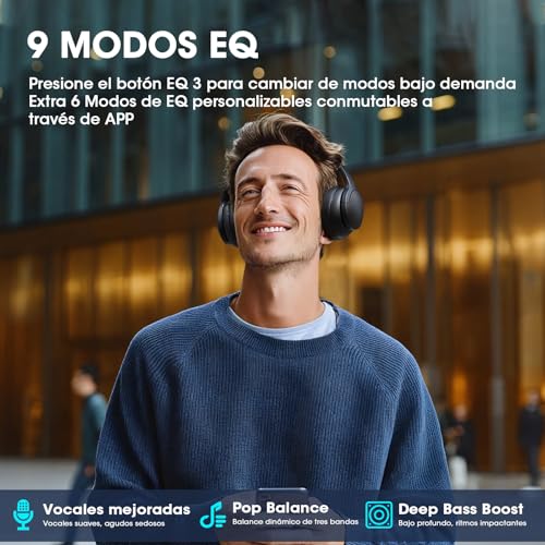 Auriculares inalámbricos Bluetooth sin cortes con batería de 90 horas 2