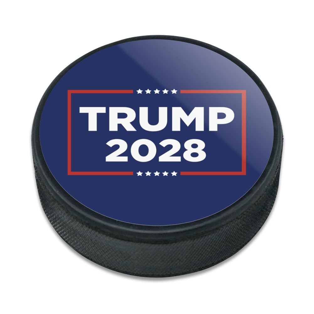 GRAPHICS & MORE Trump 2028 Ice Hockey Puck