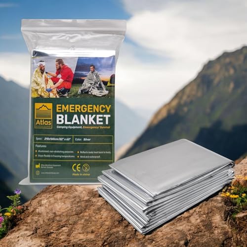 Image of Emergency Survival Blanket, Mylar Thermal Blanket, Gigantic Space Blanket 82 inch x 63 inch (1)
