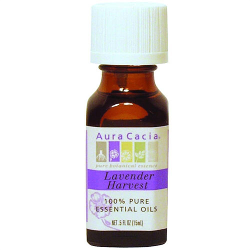 Aura Cacia Lavender Harvest Essential Oil Blend 1/2 Oz. Bottle
