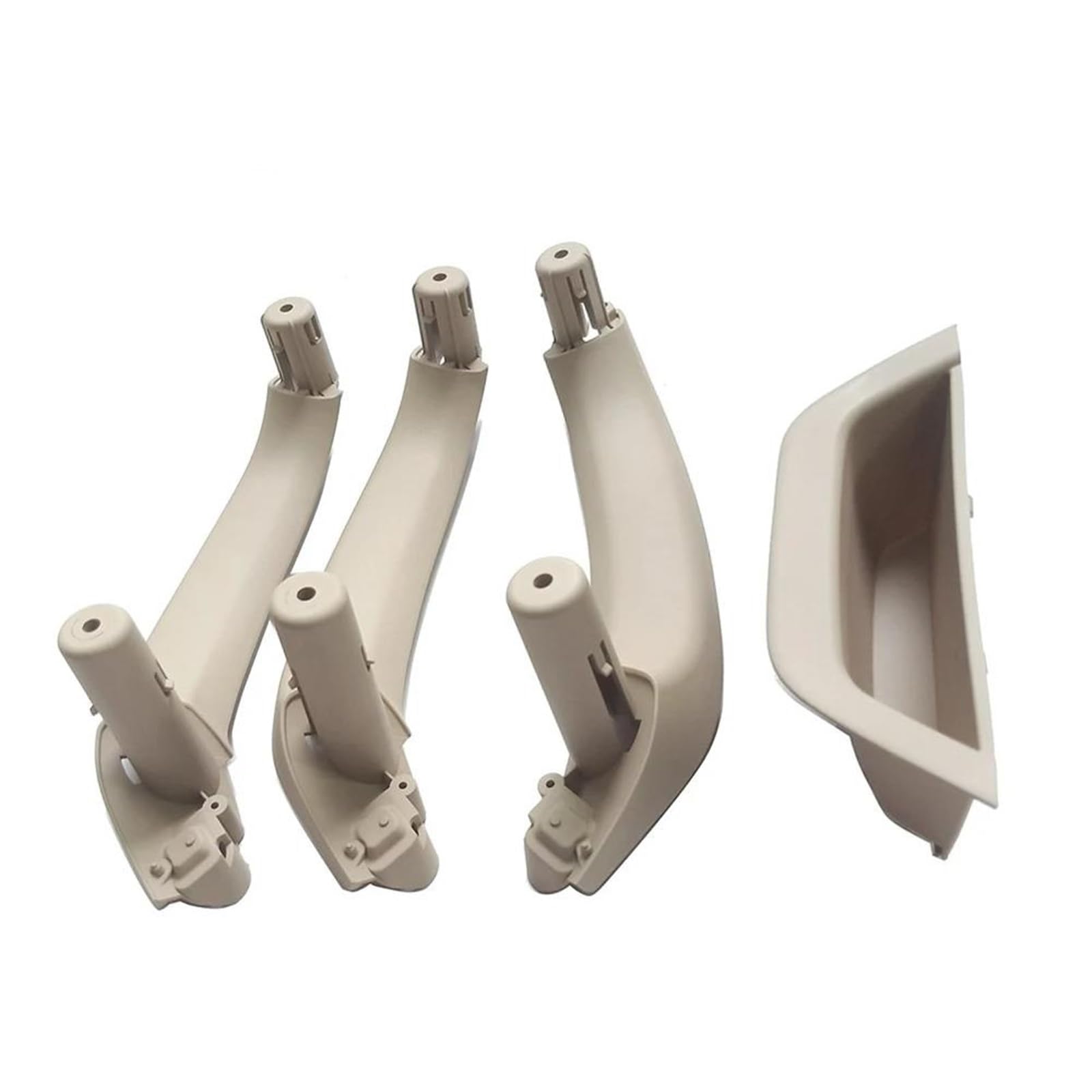 Lvxvmozeok One Color Interior Door Handle Armrest For X3 For X4 For F25 For F26 2010-2016 Rhd Interior Door Pull Handle Armrest Panel Cover(Rhd Set Oyster)