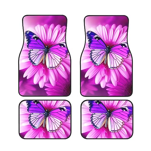 Tapis de sol voiture universels violets pour trajets quotidiens