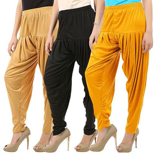 Image of Buy That Trendz Patiala Salwar for Women Relaxed Fit Viscose Patiyala Salwar Harem Bottom Pants