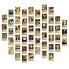 50Pcs Movie Poster Wall Collage Kit,Vintage Picture Room Decor Art Posters 4x6 inch for Teens and Young Adults (Movies), Bedroom #2