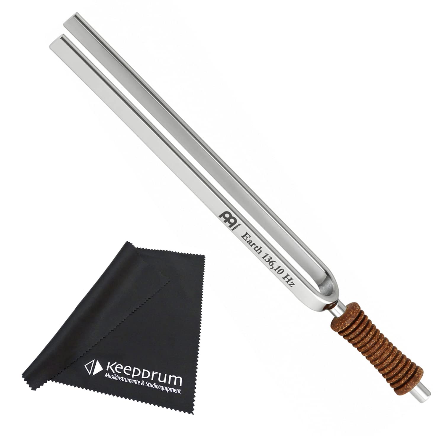 Meinl Sonic Energy TF-E Planetary Tuning Fork Stimmgabel Earth Erde Herz Chakra + keepdrum Mikrofasertuch