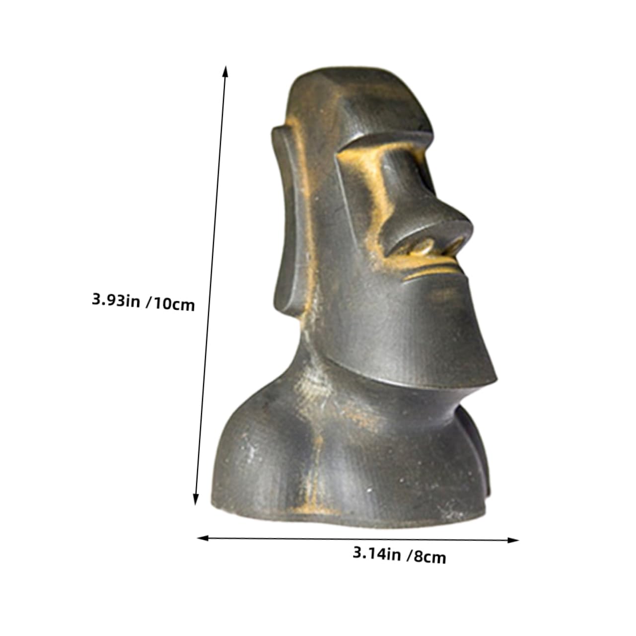 GALPADA Statua Moai in Miniatura Decorazione in Resina Isola Di Pasqua Scultura Da Scrivania Per Ufficio o Casa Estetica Culturale