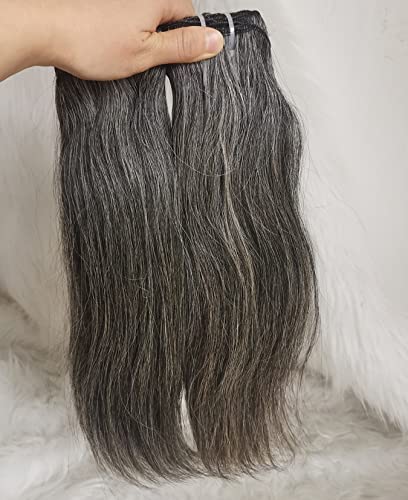 Raw Unprocessed Gray Hair Human Hair Bundles...