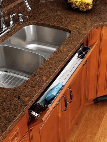 Image of Rev-A-Shelf 28 in Stainless Steel Tip-Out Tray, Silver