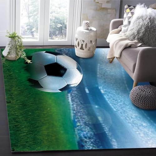Alfombra de fútbol para sala de estar y zona de mesa de café 3