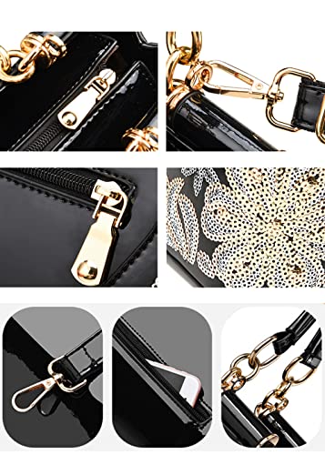 Bolso Tote Mujer Sintético Brillante Tipo Hobo miniatura 6