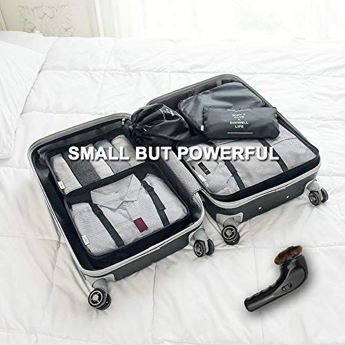 Electric Shoe Shine Kit, Portable Handheld Electric Shoe Polisher Brush Shoe Shiner Dust Cleaner Wireless Leather Care Kit for Shoes, Bags, Sofa