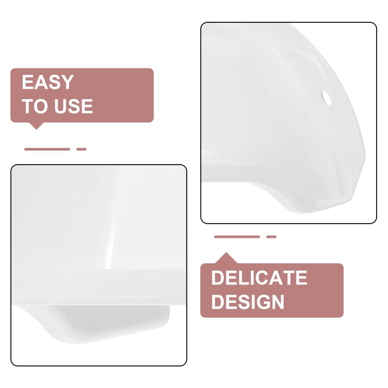 HOMSFOU 2 fundas protectoras universales para cámaras de seguridad al aire libre, color blanco