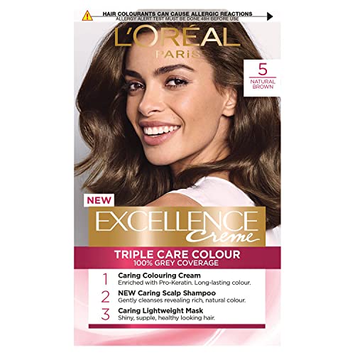L'Oréal Paris Excellence Crème - Tinte permanente para el cabello, color radiante en casa, con...