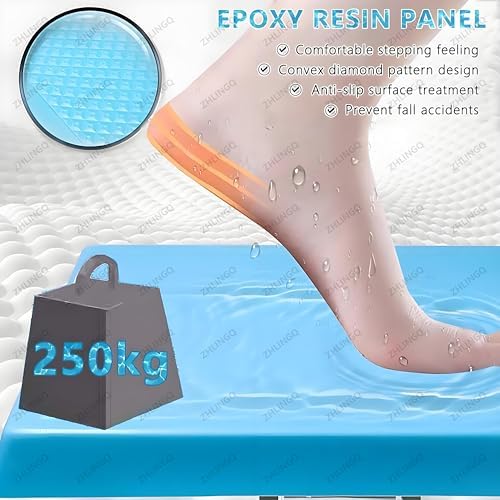 Heavy Duty Non-Slip Pool Diving Board - 15° Inclined Diving Platform with Stainless Steel Base for Indoor/Outdoor Use, Perfect for Competition, Training, and Stadium Pools