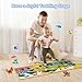 FOKI Toddler Toys Floor Piano Mat with 61 Animal Music Sounds, Baby Kid Sensory Educational Dancing Musical Keyboard Carpet Toy, Record Playback, for 1 to 5 Years Old Boy and Girl