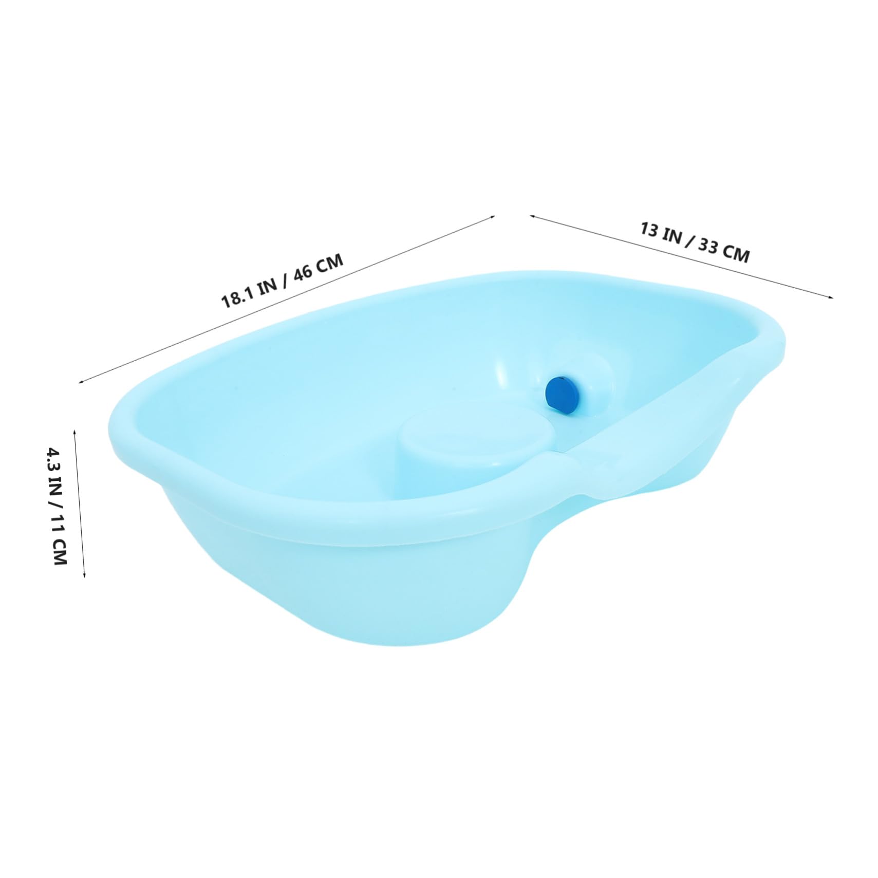 Bacinella Lavacapelli Portatile in Abs per Anziani e Disabili Letto Vasca Shampoo Leggera e Resistente per Uso Domestico e Post Parto con Tubo Lavacapelli per Letto per Pazienti