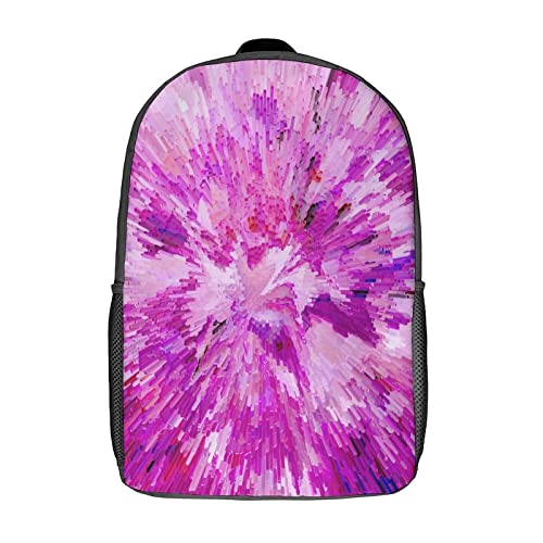 Sac à dos imprimé en 3D rose classique enfants 17 pouces école voyage mixte