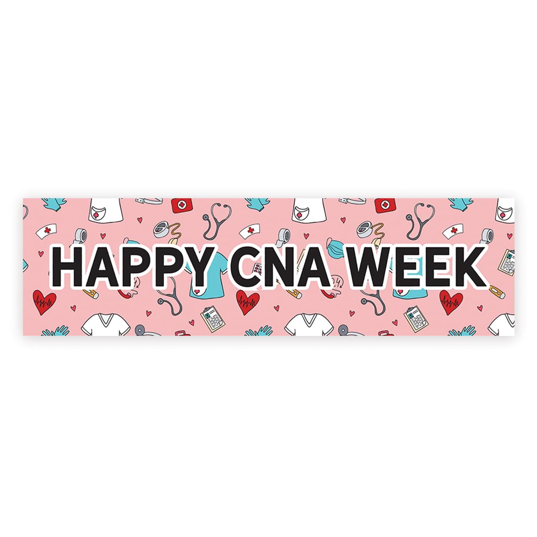 Andaz Press 13"x48" Happy CNA Week Nurses Week Decorations Banner Large Thank You Banner Decor Nurse Appreciation Week Banner We Appreciate You Banner