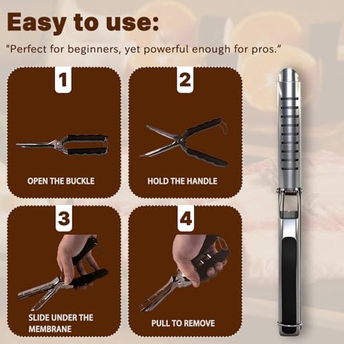 Herramienta para remover membrana de costilla de acero inoxidable miniatura 3