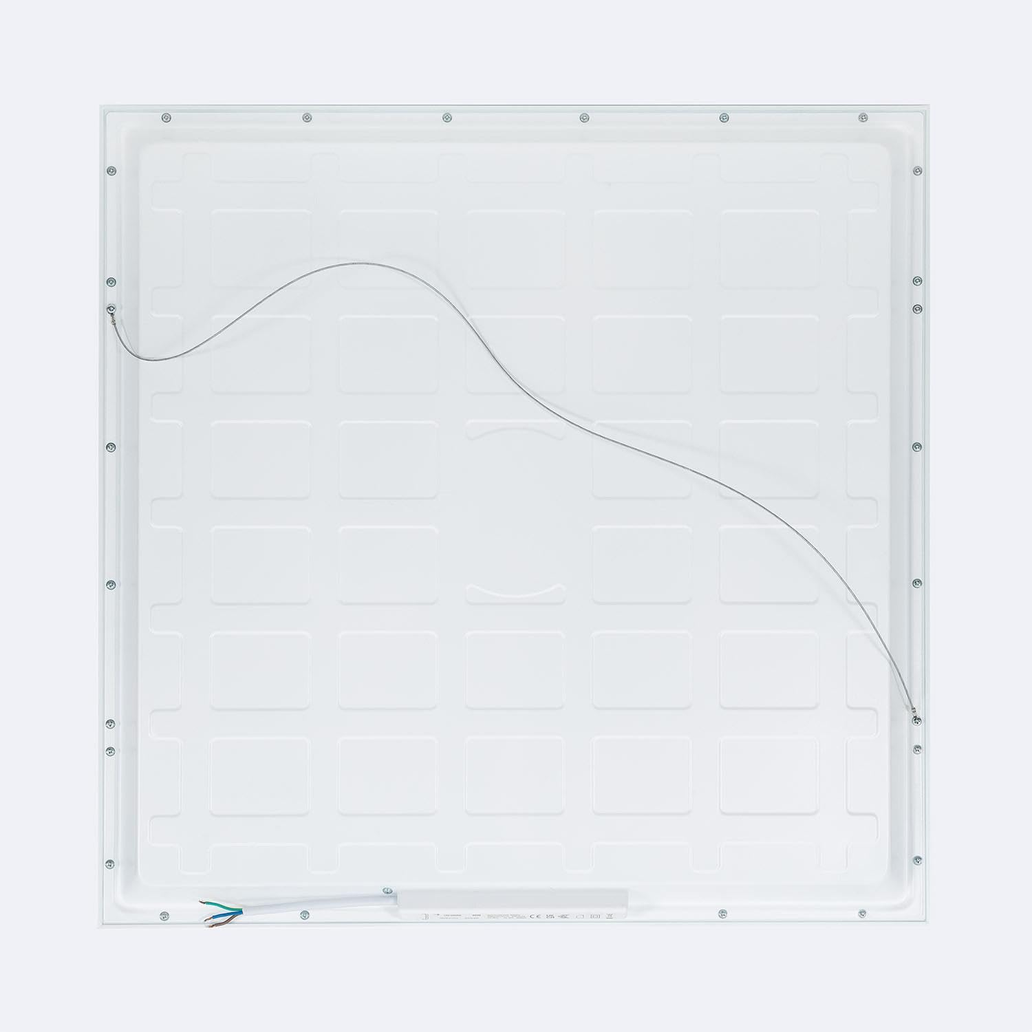 LEDKIA LIGHTING - Panel LED 60x60 cm | 40W | 4000 lm | Eficiencia Energética 100 lm/W | Driver Multitensión | Diseño Antideslumbrante | Uso Comercial, Blanco Frío 6000K, Policarbonato
