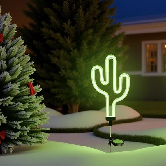 Laveant Solar Garden Stake Lights, Waterproof Landscape Light, Solar Landscape Path Lights, Neon...