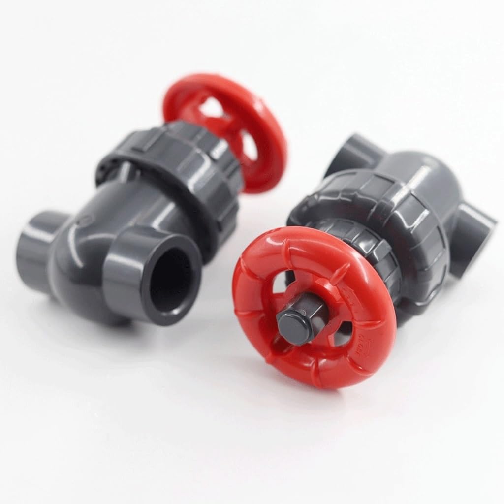 FBANULPEX PVC-Kugelhahn, Wasserrohrventil aus Kunststoff 1pcs PVC Gate Valve, for Garden Irrigation Aquarium Precision Flow Control PVC Sluice Valves(32mm)