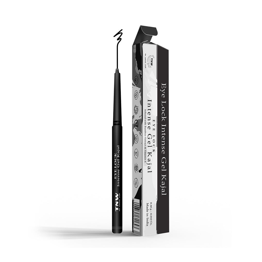 TNW- The Natural Wash Eye Lock Intense Gel Kajal | Long-Lasting, Waterproof & Smudge-Proof | Bamboo Extract & Vitamin E | 0.3 g-image-21