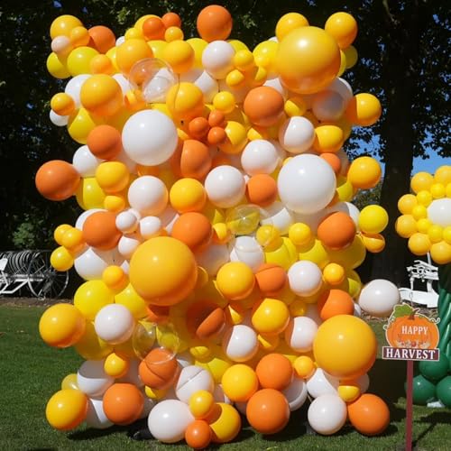 Image of Voircoloria Burnt Orange Balloons, 66pack 12inch Retro Orange Latex Party Balloons for Wedding, Birthday, Graduation, Bridal Shower, Baby Shower, Gender Reveal, Anniversary Party Decorations