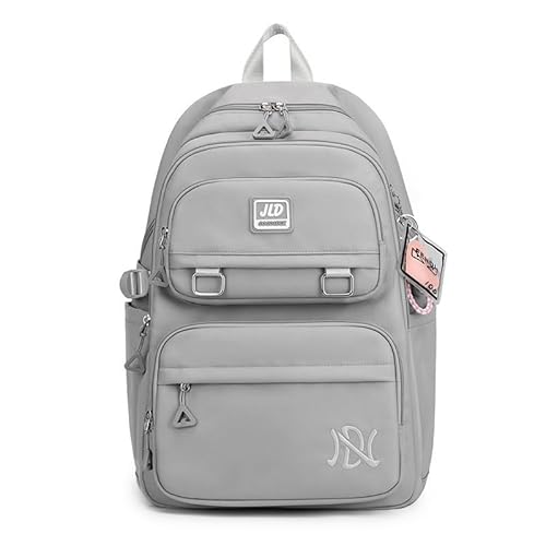 Moda Mochila Bolsa Escola Viagem Notebook Pronto entrega para todo o Brasil. livre de imposto (cinza