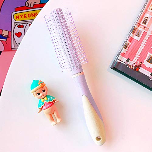 Peigne airbag de coiffure pour cheveux longs bouclés brosse coussin d'air fille rose