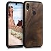 Produktbild kwmobile Bumper Handyhülle kompatibel mit Xiaomi Redmi Note 7 / Note 7 Pro - Holz Hülle Handy Case Cover Dunkelbraun