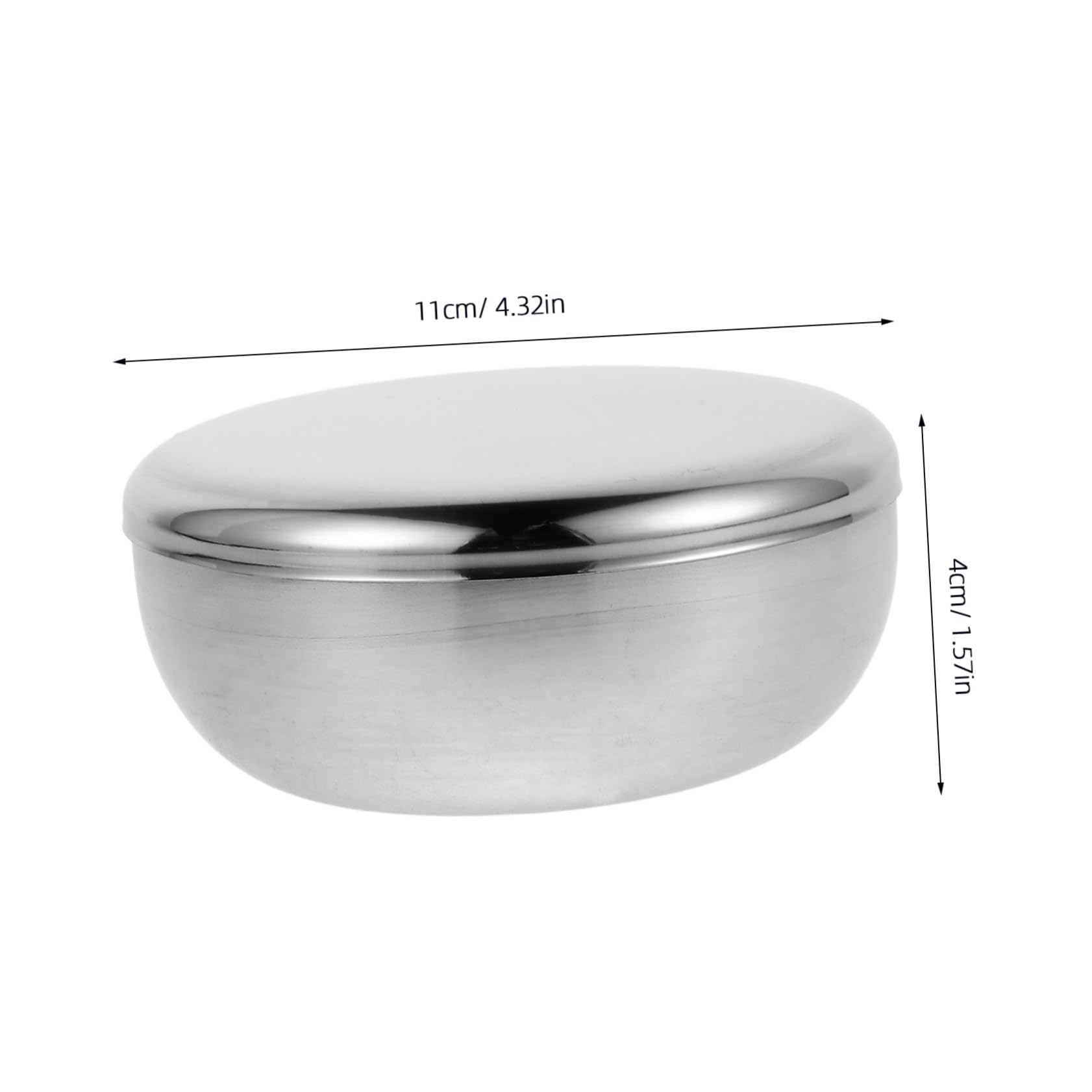 ABOOFAN Stainless Steel Korean Rice Bowl with Lid Insulated Soup Bowl Heatproof Versatile for Rice Dishes Storage Elegant Korean Design