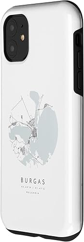 Miniatura 8 de Funda para iPhone 11 Pro Max Burgas Bulgaria Coordenates Map Hometown