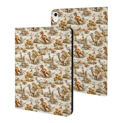 Housse iPad A16 11" fine contre les chocs, étui intelligent dinosaure réveil automatique