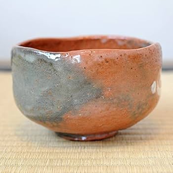 二代　中村道年　赤楽茶碗 Amazon.co.jp: 二代 中村道年 赤茶碗 吉田紹清 自筆文字 （ 赤楽
