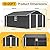 KEIKI 12x20 FT Outdoor Metal Storage Shed Garage with Double Doors, Large Capacity Steel Utility Shed for Vehicle Equipment and Garden Tool Storage, Weather Resistant Backyard Shed