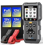 TOPDON AL500B OBD2 diagnosegerät, OBD2 Scanner Batterietester 2-in-1, volle OBDII Funktionen für ...