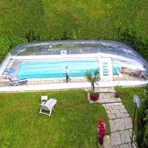 Kccjjrg 6 * 3 * 3m,Outdoor Inflatable Pool Cover/Air Transparent Inflatable Pool Cover/Dome Bubble Tent, Inflatable Pool Cover, Suitable for Winter