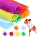 KUYYFDS Kids' Instrument Accessories, Sensory Scarves 12Pcs Juggling Scaves 60 x 60cm Gymnastics Dance Scarves Square Performance Sensory Towels for Nursery Children's Show