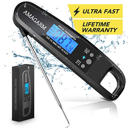 [LATEST 2020] Meat Food Thermometer for Grill and Cooking, 2S Best Ultra Fast