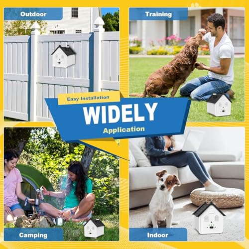 Dispositivo antilatido, 3 níveis ajustáveis de controle de latido de cachorro, 1,5 m, à prova d'águ