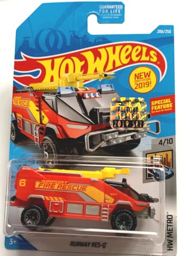 DieCast Hot Wheels Runway Res-Q (Red) - HW Metro 4/10 (2019 Factory Sealed)