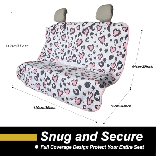 Image of Car Seat Cover Protector Front Seats,for Gym Workout,Running,Swimming,Beach and Hiking,Waterproof Sweat Towel Bucket Seat Covers for Trucks SUV Jeep (Leopard Print)