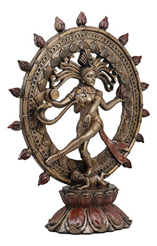 Estatua Hindu Shiva Nataraja 15.75 pulg Deidad Tradicional miniatura 4