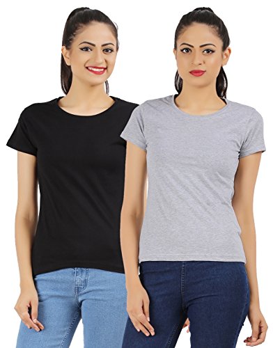 Image of Ap'pulse Women's Combo Regular Fit T Shirt (Pack Of 2)