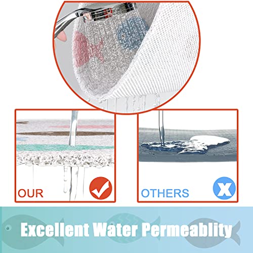 Shower Mat Bath Mat Non Slip Anti Mould Bathroom Bath Mat for Inside Bath Soft PVC Loofah Shower Mat for Inside Shower with Excellent Permeability - Image 4