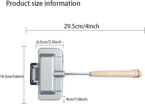 Miniatura 5 de Sartén para sándwich, disco de aluminio para hornear, sartén abatible adecuada para queso a la parrilla, panqueques, tortillas, perros calientes