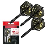 Target Darts K-Flex Bolide Dart Flights & Shafts, No.6 (Intermediate, 26mm) | 3er-Pack Kflex Integriertes Flug- und Schaftsystem, All-in-One-Formschaft | Professionelles Dartzubehör
